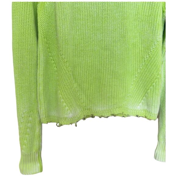Cotton By Autumn Cashmere Scalloped Sweater Women's Size S - Picture 2 of 9